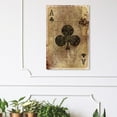 thumbnail image 2 of Wynwood Studio 'Ace of Clubs' Entertainment and Hobbies Wall Art Canvas Print - Brown, Black, 16" x 24", 2 of 2