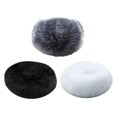 thumbnail image 1 of 3pcs Mujer Cuello Bufanda de material cuero Sintética Esponjoso Collar cabellero Falso para Chaqueta para proteger 53 x 10 cm jinwen Calentador de cuello de piel sintética, 1 of 8