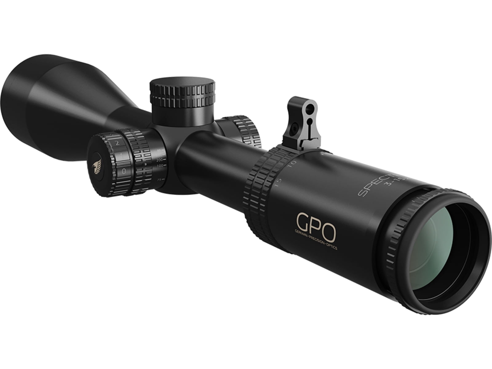 German Precision Optics SPECTRA 5X Rifle Scope, 3-15x56mm, 30mm Tube, SFP, G4i R