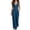 Navy, variant on Jumpsuits for Women Cotton Sleeveless V Neck High Waist Slimming Jumpsuit Casual Fashionable Solid Color Loose Wide Leg Romper Jumpsuit with Pocket