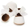 thumbnail image 4 of Baby Girls Shoes Mary Jane Flats Shoes Anti-Slip Soft Rubber Sole Toddler First Walkers Princess Dress Shoes, 4 of 7
