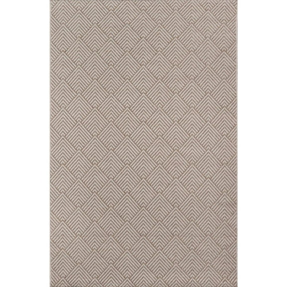 Momeni Como Polypropylene Machine Made Beige Indoor Outdoor Rug 3'11" X 5'7"