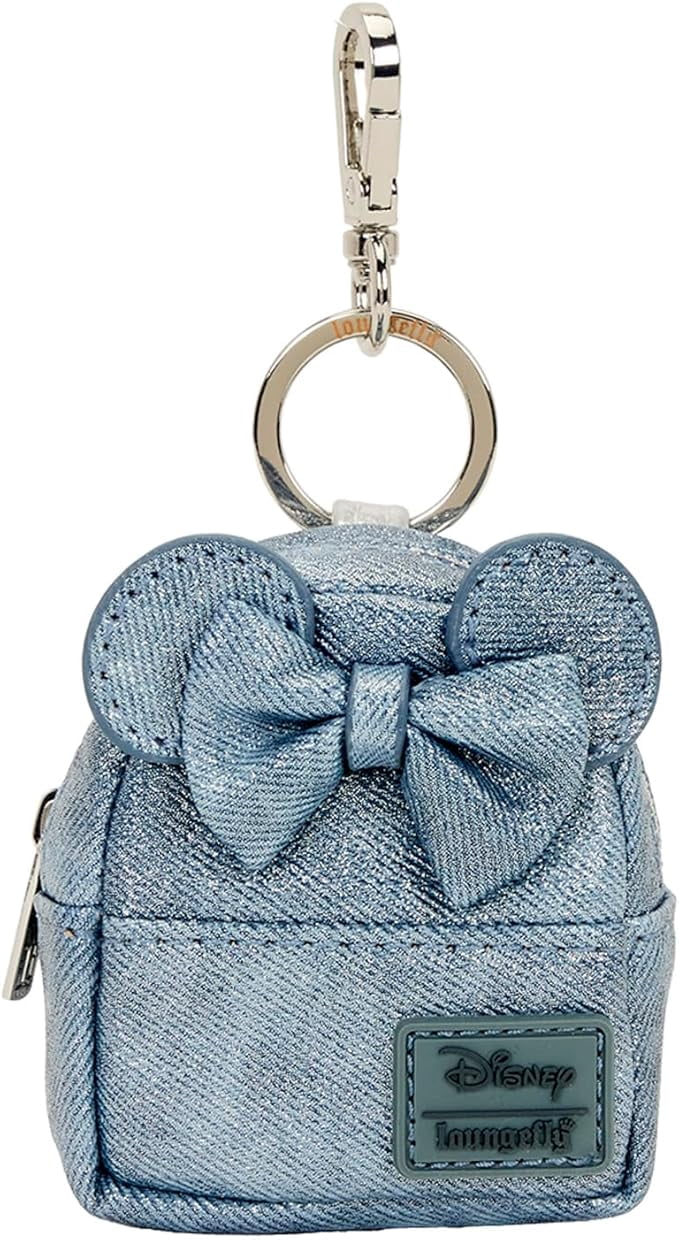 Loungefly Minnie Mouse Glitter Mystery Mini Backpack Keychain Charm