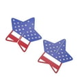 thumbnail image 2 of Patriotic Wood Star Standing Blocks, Colorful 4th Of July Tabletop Decor Non Fade Reusable Durable Gift Boxwood  For Desktop Decoration, 2 of 8