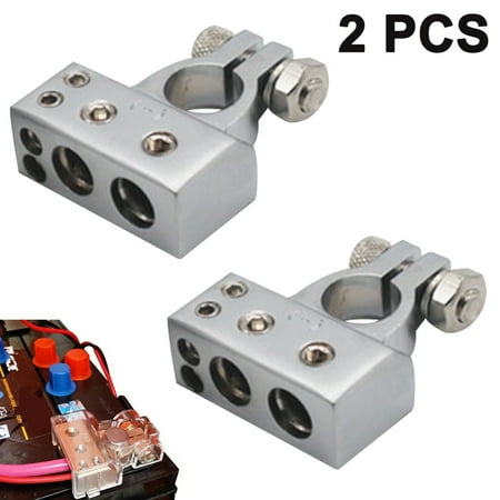 Battery Plus and Minus Terminals Car Battery Terminal Connectors Kit ...