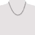 thumbnail image 4 of 14K White Gold Curb Chain Styles Necklace 18 inch 6.25 mm Flat Beveled with Lobster Clasp, 4 of 4