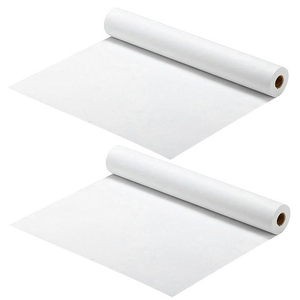 2 rollos de papel de dibujo blanco para pintar, ideal para manualidades infantiles y arte de pintura, papel de acuarela (45 cm x 5 m)