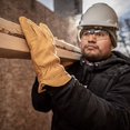thumbnail image 3 of Men s Winter Leather Work Gloves 100 gram Thinsulate Cowhide Lined Leather Extra Large Wells Lamont 1108XL, 3 of 5