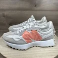 thumbnail image 1 of New Balance 327 Rain Cloud Vibrant Orange Sneakers Shoes MS327SS Mens Size 8, 1 of 6