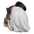 thumbnail image 6 of Love Never Dies Wedding Rose Bride And Top Hat Groom Skeleton Couple Figurine, 6 of 8