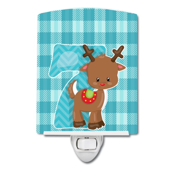 Christmas Month 7 Reindeer Ceramic Night Light