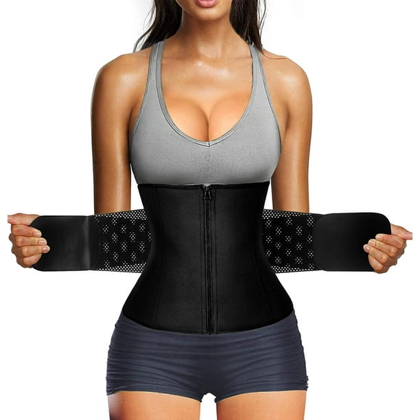 Nebility Women Waist Trainer Belt Tummy Control Waist Cincher Sport Waist Trimmer Sauna Sweat Workout Girdle Slim Belly Band Walmart Com