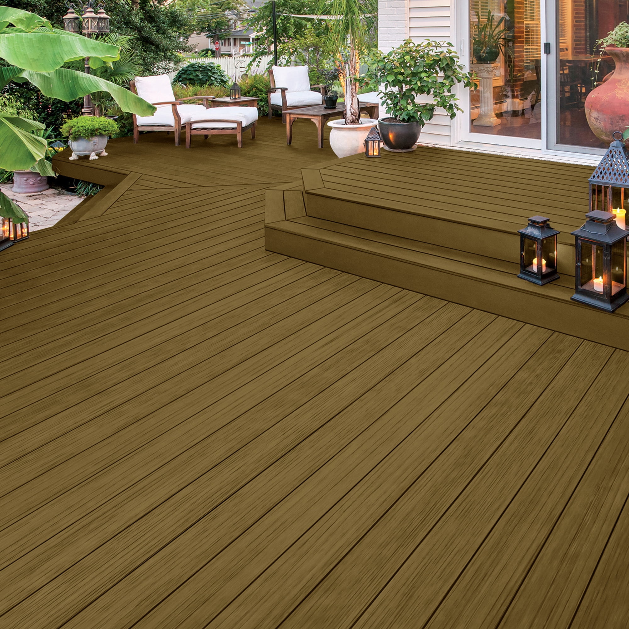 Olympic 1 Gallon ST-2013 Driftwood Gray Exterior Semi-Transparent Wood Protector Stain Plus Sealer in One