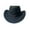 Black, variant on Xinwanna Western Cowboy Hat for Women Men Wide Brim Beach Cowgirls Hat Rolled-Up Felt Fedora Hat with Star Band (Black)