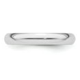 thumbnail image 5 of Platinum 3mm Half Round Featherweight Wedding Band Size 4.5, 5 of 5