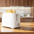 thumbnail image 4 of OVENTE Electric 2 Slice Toaster, 6 Shade Toast Settings, Removable Crumb Tray, White TP2210WGY, 4 of 10