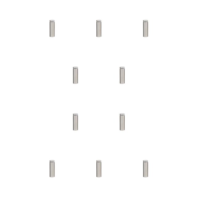 Speravity Tornillo publicitario Hueco Vidrio duradero Espejo Clavo A prueba de herrumbre A prueba de rayones Tuerca ligera Perno Fuerte capacidad de carga 19x50mm 10piezas Speravity CBP344283