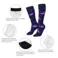 thumbnail image 6 of Lsque Eggplant Printed Crew Socks Men's Women's LightWeight Thin Casual Calf Socks ,Knee High Socks,Cotton Socks, 6 of 9