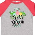 thumbnail image 4 of Inktastic He is Risen Floral Print Cross with Beautiful Flowers Boys or Girls Toddler T-Shirt, 4 of 5