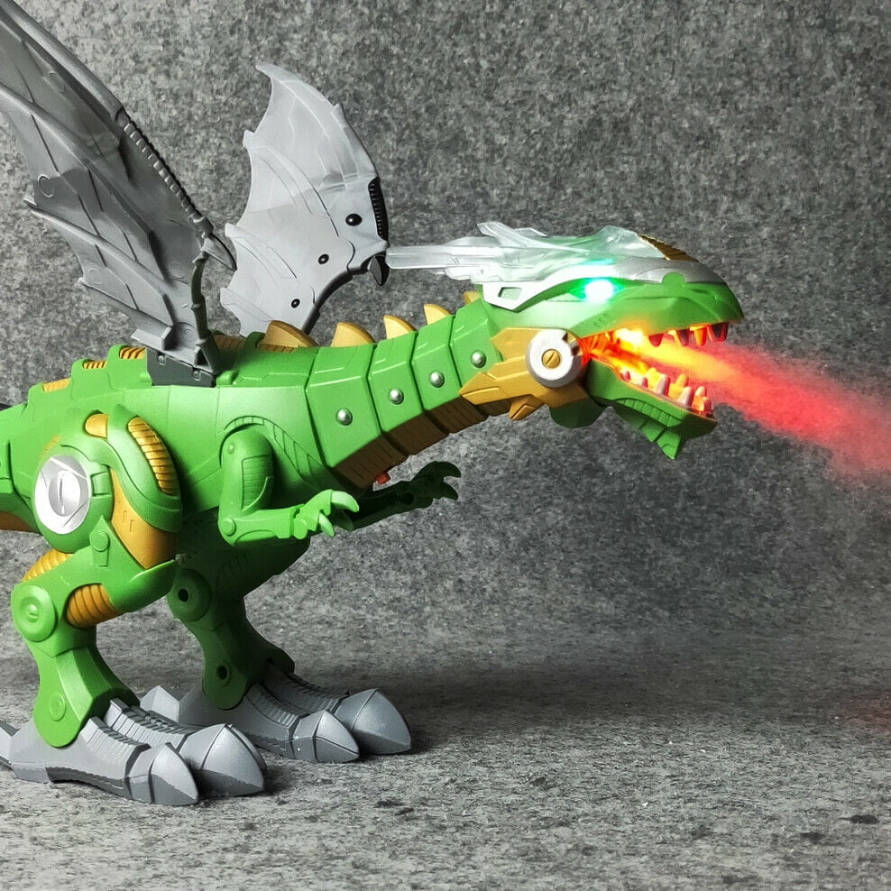 Fire Breathing Waking Dinosaur Electronic dragon Toy Kids Children X-Mas Gift 