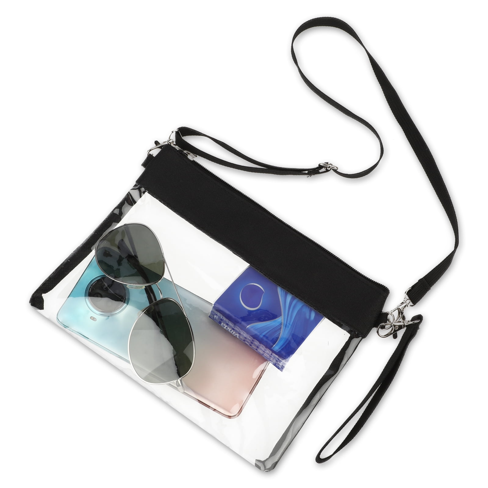 Bolley Joss Clear Purse Crossbody Women Girls Stadium Approved Holographic Shoulder Bag with Adjustable Strap 