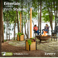 thumbnail image 2 of 8.5ft H (1 Post w/ Planter) Freestanding Zippity Concord String Light Post for Outdoor Hanging Lights, Light Poles for Outside Balcony Lights, Patio Decor for String Lights, ZP19081, 2 of 9