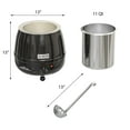 thumbnail image 6 of KoolMore Commercial Soup Kettle Warmer with Hinged Lid and Removable Pot Insert for Buffet, Restaurant, Party, Event, and Catering, Large 2.4 Gallon, Electric [Black] (SK-BK-3G), 6 of 7