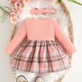 thumbnail image 6 of OJSFQUFP Girls Comfortable and Breathable Dress Fashionable and Casual Checkered Print Dress, 6 of 6