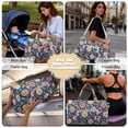 thumbnail image 5 of Garronmavis Large Floral Quilted Duffle Bag for Women, Weekender Overnight Bag Carry On Travel Bag with Luggage Sleeve, Cute Gym Dance Hospital Tote with Zipper Pockets, 5 of 7