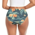 thumbnail image 4 of Women's Underwear Hawaiian Floral Pattern Hipster Panties Underwear for women, Small, 4 of 9