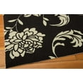 thumbnail image 4 of Nourison Home & Garden Indoor/Outdoor Black 7'9" x 10'10" Area Rug, (8x11), 4 of 6