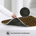 thumbnail image 5 of Leopard Bath Rugs Sexy Leopard Print Microfiber Bathroom Mat Soft Plush Shaggy Shower Mat for Bathroom Fluffy Comfortable Water Absorbent Carpet Non-Slip Machine Washable 16"X24", 5 of 16