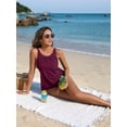 thumbnail image 6 of Asoul Mesh High Neck Tankini Tops for Womens Flowy Swimsuit Tops Only Slim Fit Swim Tank Tops(No Bottoms), 6 of 9