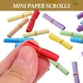 thumbnail image 3 of Toyvian 100Pcs Assorted Color Wishing Paper Scrolls Blank for Writing, Decorative Crafts and Projects, 3 of 5