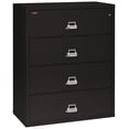 thumbnail image 1 of Fireking 4 Drawer 44" wide Classic Lateral fireproof File Cabinet-Black, 1 of 1
