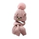 thumbnail image 2 of Conjunto de gorro y bufanda de invierno para niños, gorro de punto con orejeras, cálido para viajar y escalar Rosa, 2 of 8