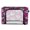 Pink-stripe Crowns, variant on Collapsible Water-Resistant Storage, Double-door Storage Bins for Closet Organizers Purple Lamb Printed 16.9"x11.4"x10"