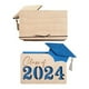 thumbnail image 2 of Cateissary Caja de tarjeta de regalo de graduación con gorras clásicas de licenciatura, sobre de madera personalizado con tarjetero Artesanía Azul, 2 of 6