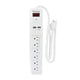 thumbnail image 4 of Barra Multicontacto Sanelec Blanco con Supresor de Picos y 2 USB para Protección de Sobrecargas, 4 of 4