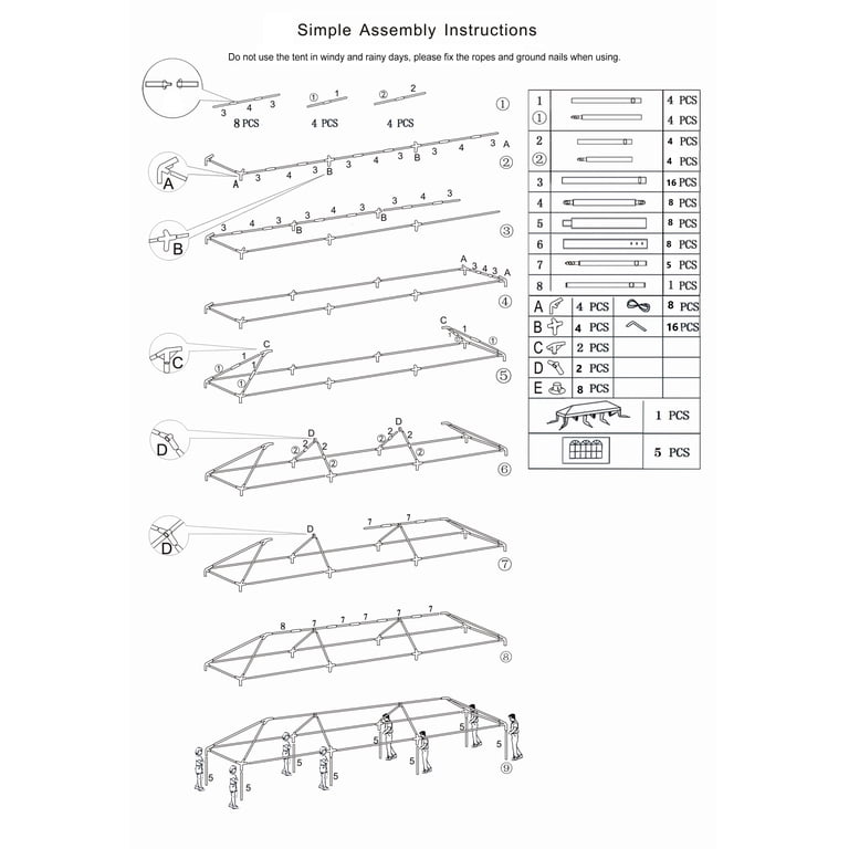 10x30 wedding tent instructions | Beachweddingtips.com