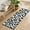 Black&White Pattern, variant on Bedroom Hallway Indoor Outdoor Mat With Rubber Backing Runner Rug Long Borde Doves