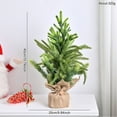 thumbnail image 3 of BNNG Tabletop Mini Christmas Tree, 15" Artificial Miniature Pine Christmas Tree with Linen Base Perfect for Christmas Decorations, Home, Kitchen, Dining Table, 3 of 9