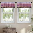 thumbnail image 2 of LALILO Kitchen Curtain Valance City Sunset Morocco Africa Rod Pocket Window Curtain 52"x 18" Set of 2, 2 of 7