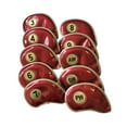 thumbnail image 5 of 10x Golf Iron Headcover, PU Leather Golf Club Head Cover Protector, Golf Protective Headcover Set for Golfer Gift Golf Accessories, 5 of 9