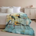thumbnail image 2 of Throw Blanket for Couch Bird Soft Fleece Flannel Blankets Cozy Lightweight Blanket for Home Sofa Living Room Oil Painting Animal Bed Throws 30" x 40", 2 of 9