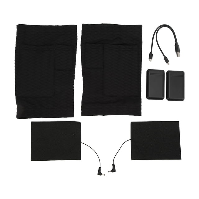 Rodilleras eléctricas calentadas para adultos mayores, calentador de rodilla recargable por USB, alivio del dolor de lesiones articulares, 1 par
