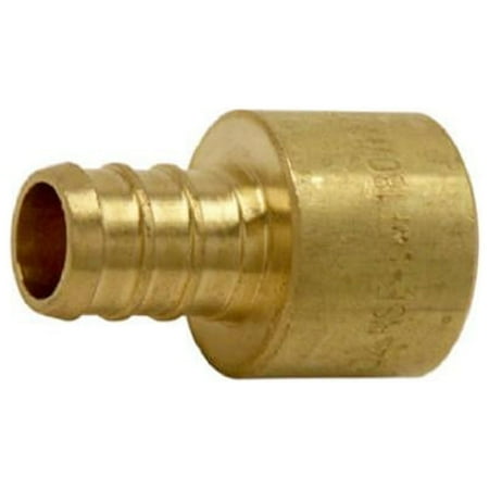 SharkBite UC600LFA10 PEX Pipe Sweat Adapter 1/2 In. Brass Barb Insert x 1/2 In. FP 10-Pk. - Quantity 1