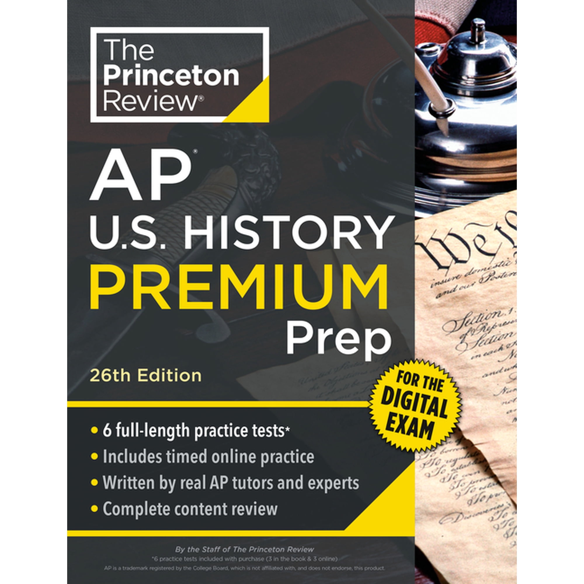 College Test Preparation Princeton Review AP U.S. History Premium Prep, 26th Edition: 6 Practice Tests + Digital Practice Online + Content Review, (Paperback)