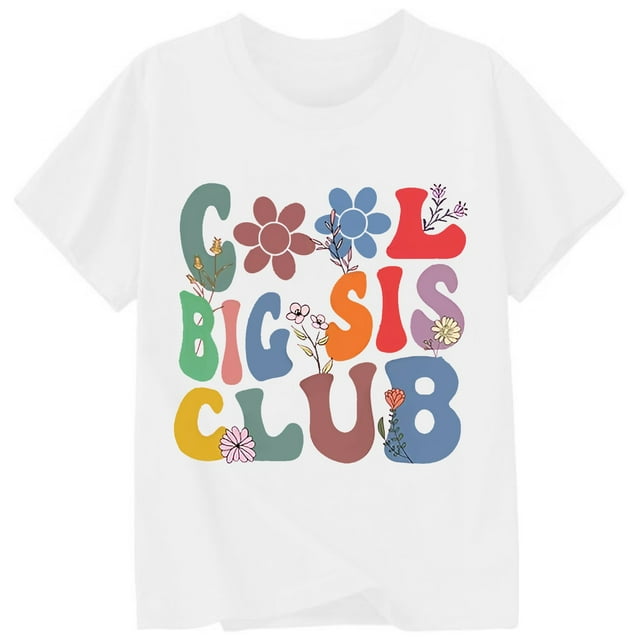 Hiiyo T-Shirt pour Fille, Imprimé Lettre, Manches Courtes, T-Shirt d'Été Décontracté