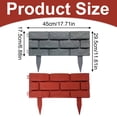 thumbnail image 2 of Elapind Imitation Stone Garden Fence, Faux Stone Retaining Wall Look Garden Bricks Border with Ground Stakes, 17.7 X 11.6 in Plastic Edging Blocks for Flower Beds, Lawn, Mulch,Wine, 2 of 7